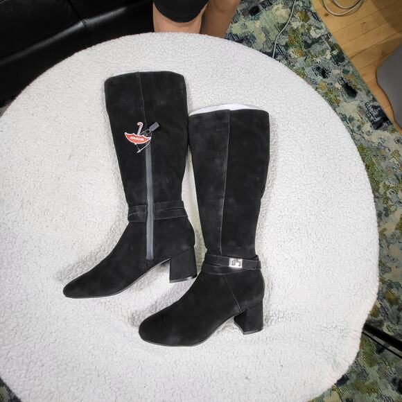 NEW Blondo Ashley Waterproof suede leather Knee High Boot black size 9 - Picture 2 of 4